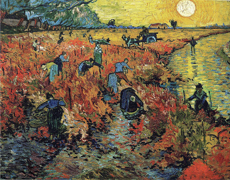 Картина "Красные виноградники" - одно из немногих произведений Ван Гога, которое было куплено при жизни художника