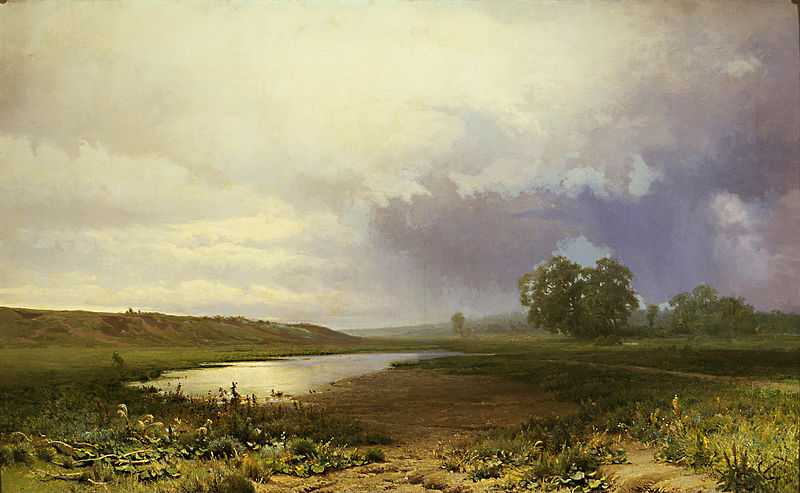"Мокрый луг", 1872