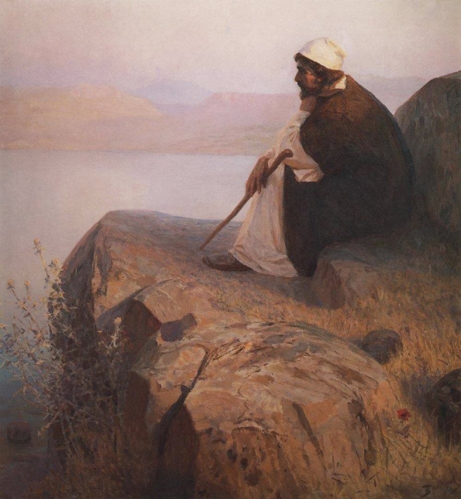 Левитан вдохновил Василия Поленова на картину "Мечты" ("На горе)