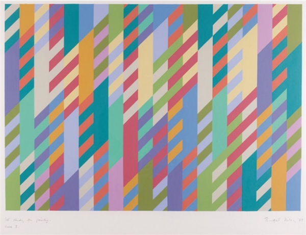 Bridget Riley "First Study for Painting June 3"