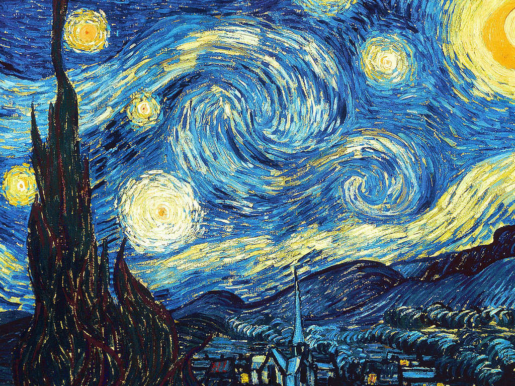 Винсент Ван Гог "Звездная ночь", 1889