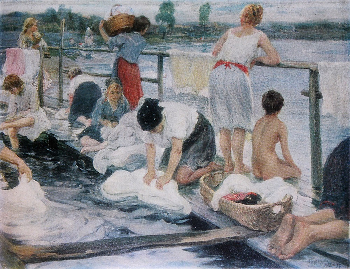 Александр Бучкури "Прачки", 1905